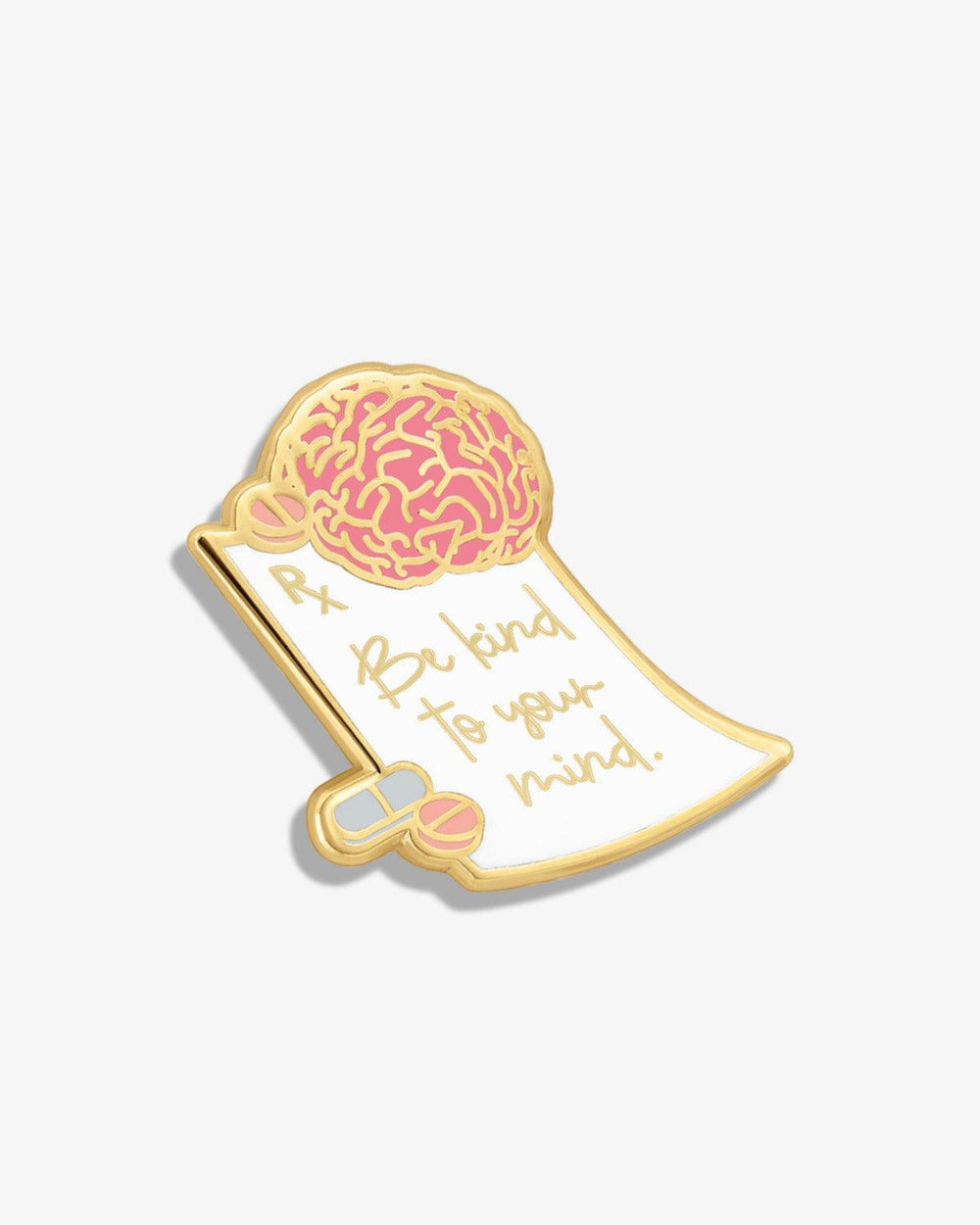 Rx: Be Kind to Your Mind Lapel Pin